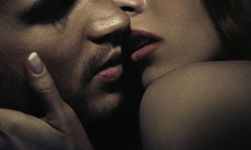 Photo of sensual kissing couple
