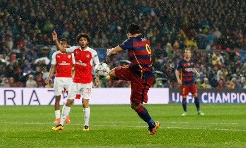 Detalj sa revanš utakmice Barselona-Arsenal (foto: Carl Recine/Reuters)