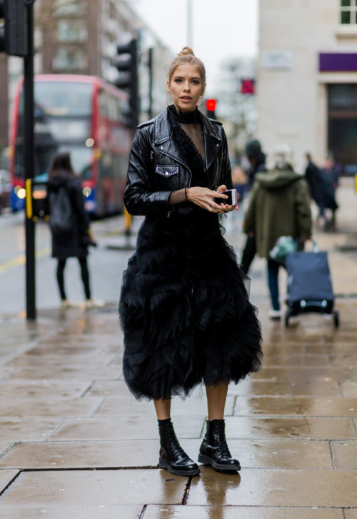 Ground-your-cocktail-dress-boots-biker-jacket