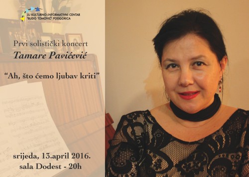 Prvi solisticki koncert Tamare Pavicevic